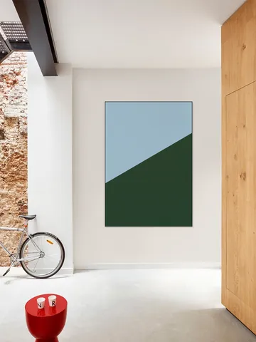 Color blocking - Blue Green