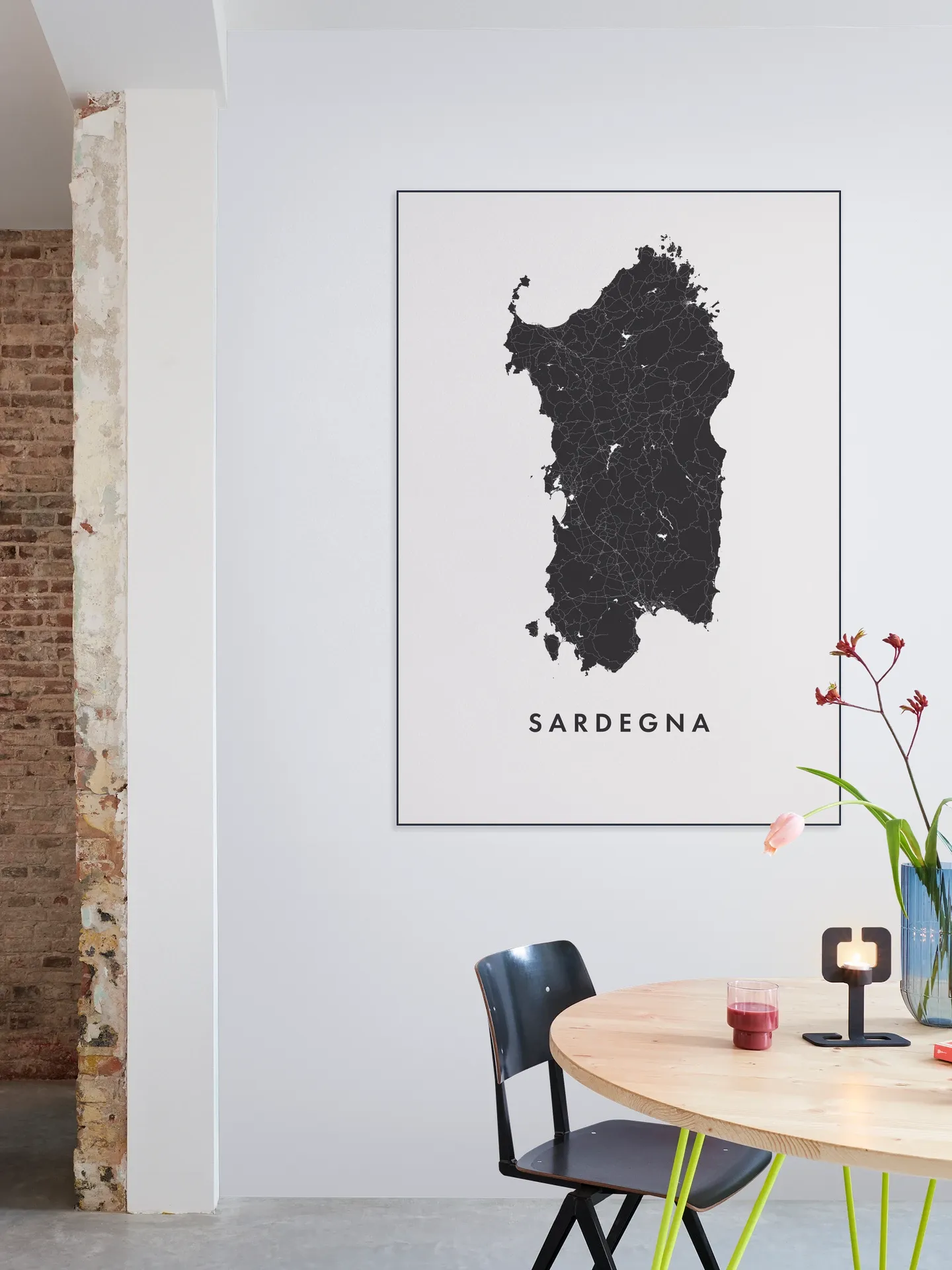 Sardegna Island Map