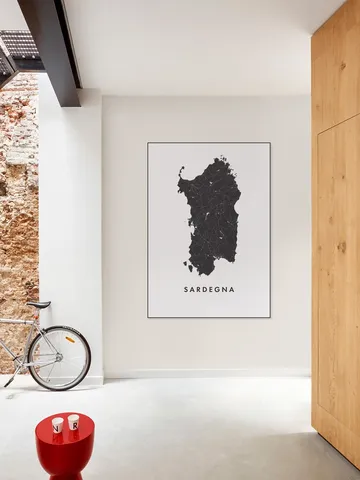 Sardegna Island Map