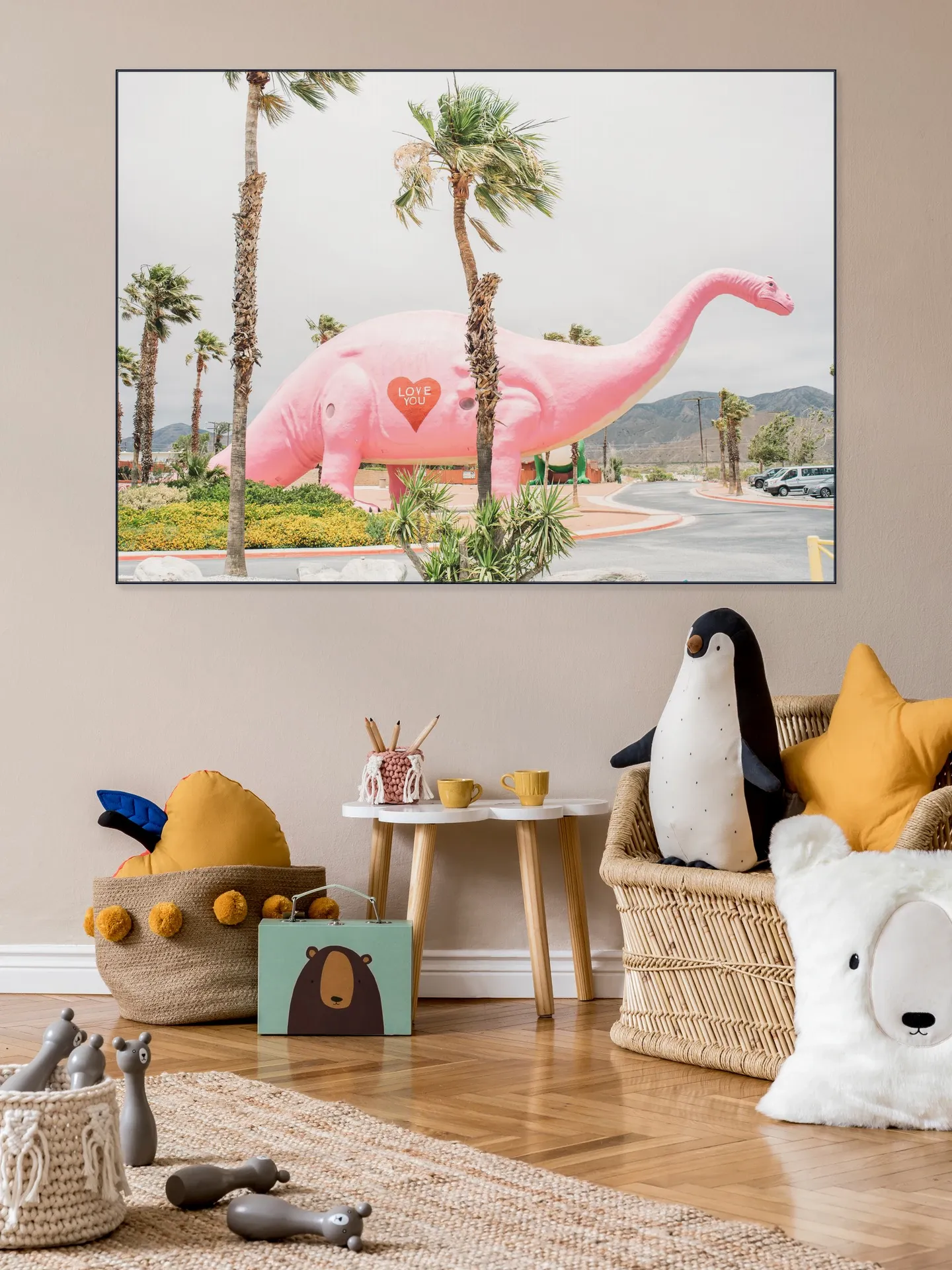 Pink Dinosaur Love