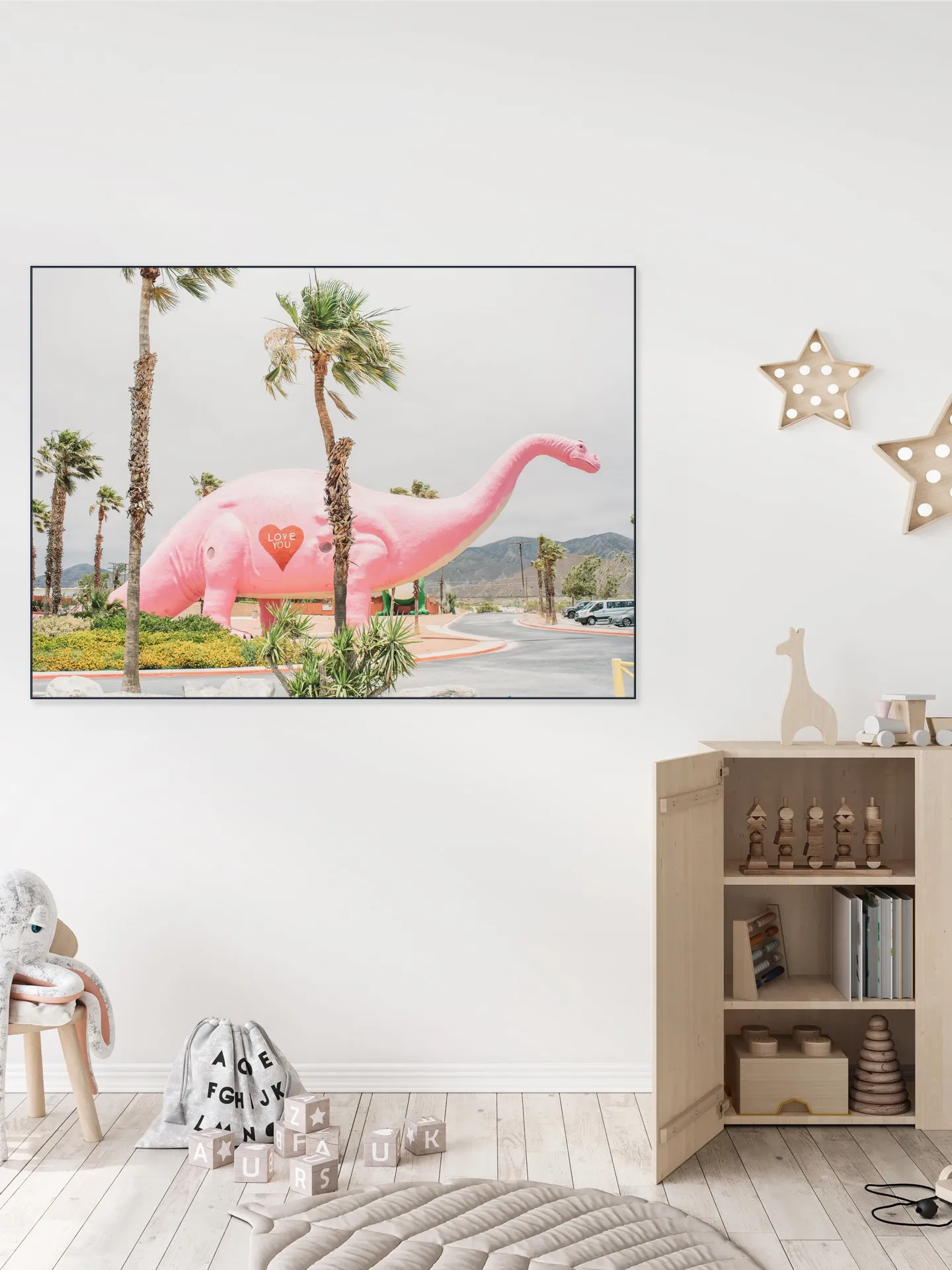 Pink Dinosaur Love