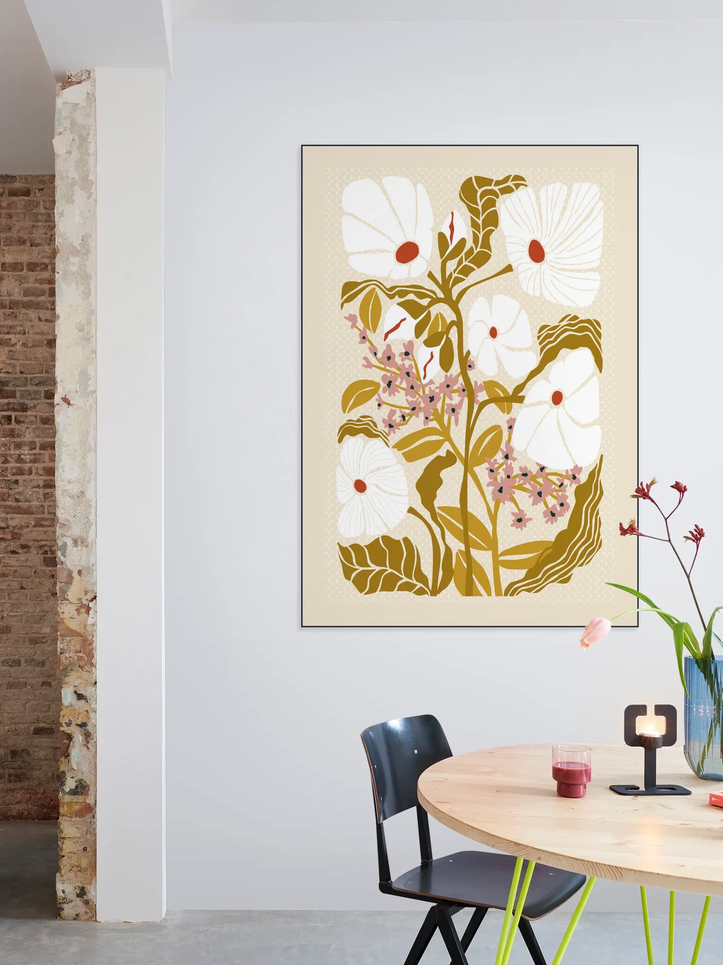 Klimt Flowers Earthy Colors