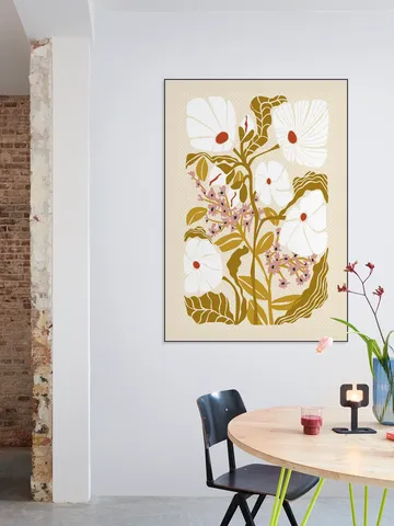 Klimt Flowers Earthy Colors