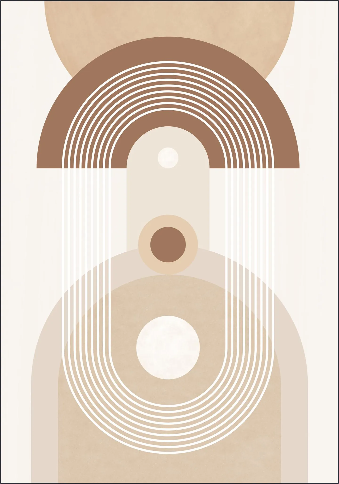 Beige Mid Century Poster No.3