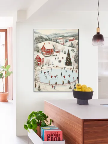 Winter Wonderland Ice Skating Scene