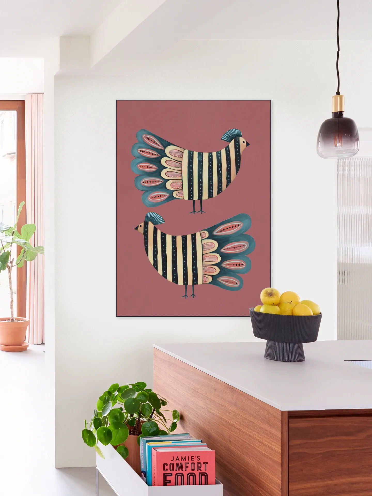 Striped Bird Pair