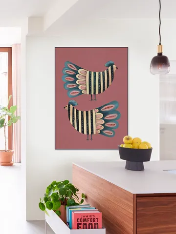 Striped Bird Pair