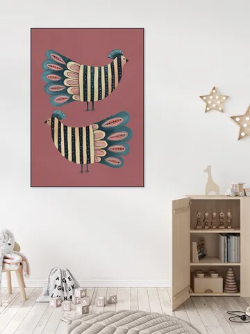 Striped Bird Pair