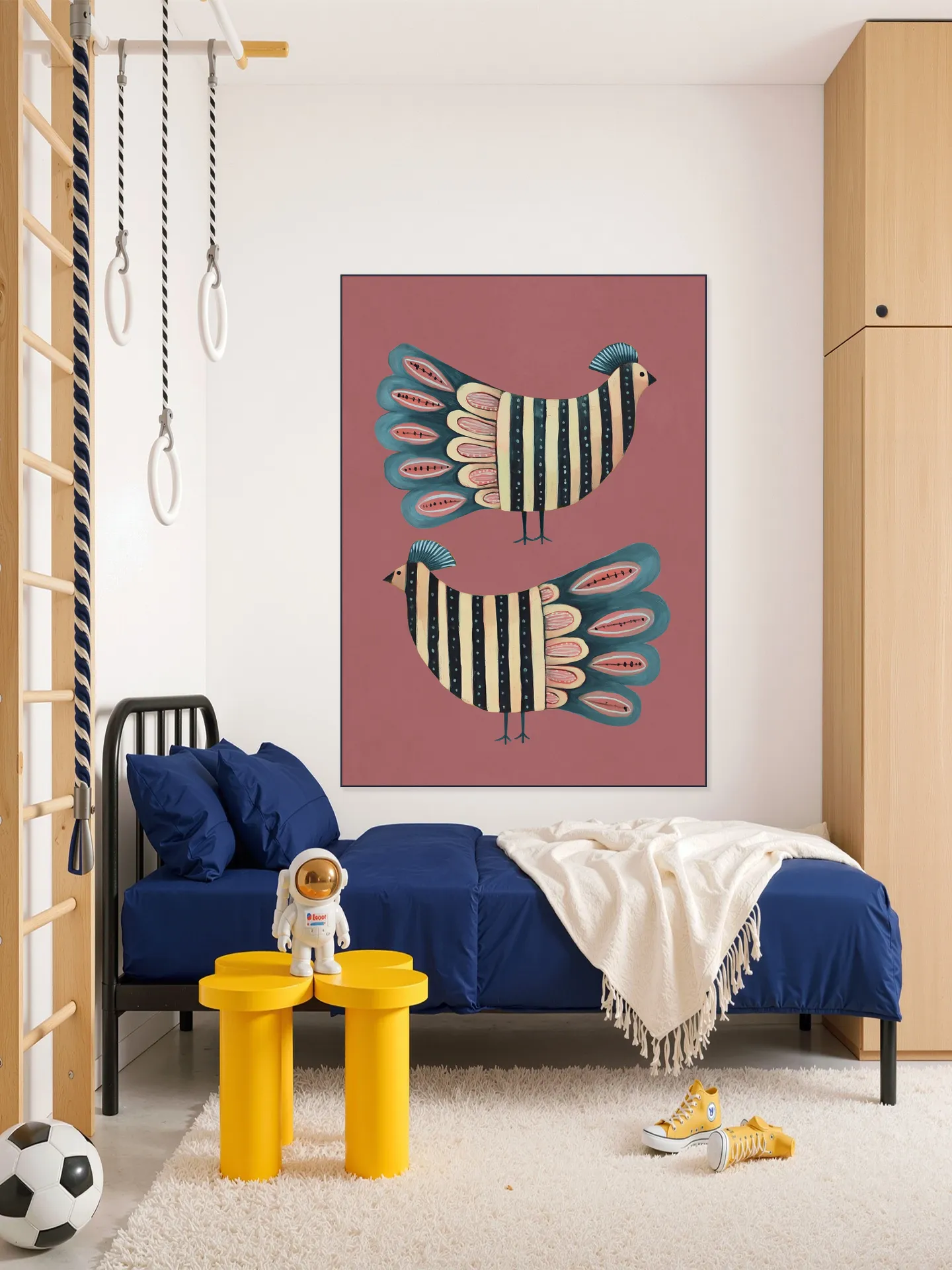Striped Bird Pair