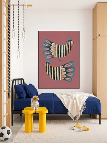 Striped Bird Pair