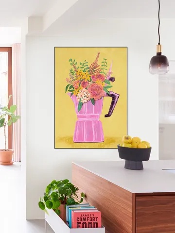  Espresso Maker With Flowers