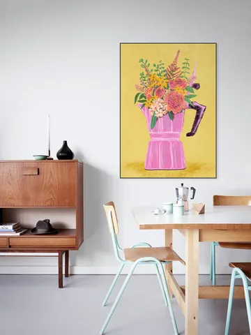  Espresso Maker With Flowers