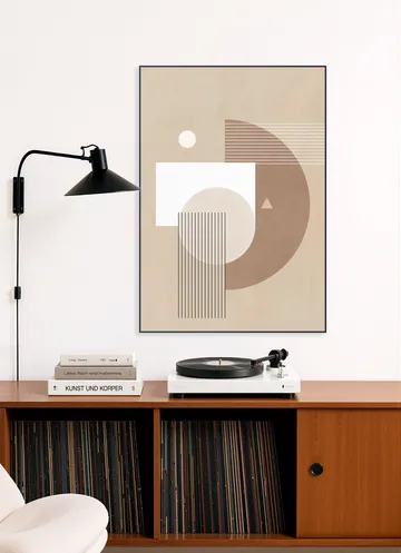 Neutral Semicircles Poster No.1