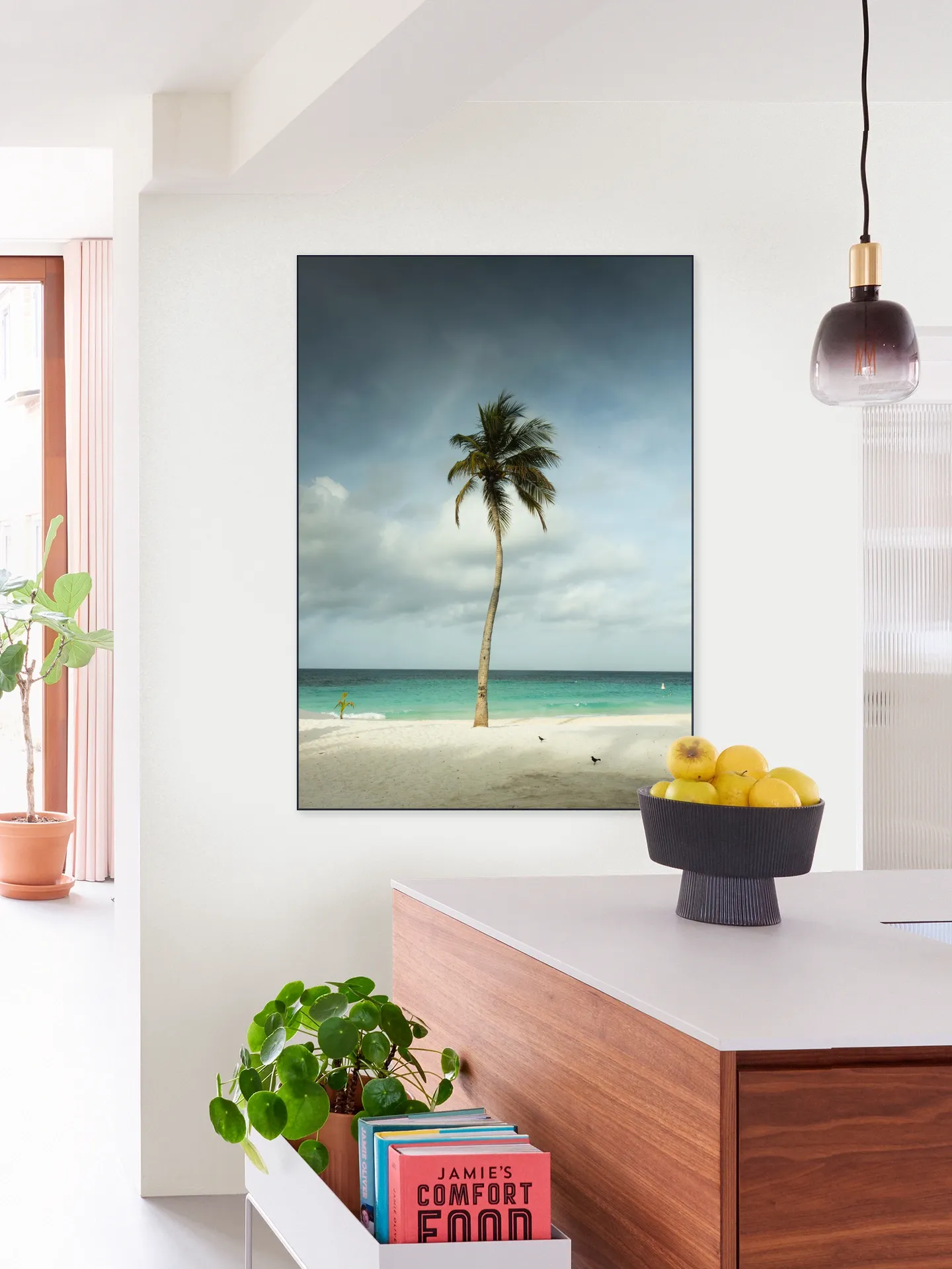 Whispering Palm Above The Caribbean Silence