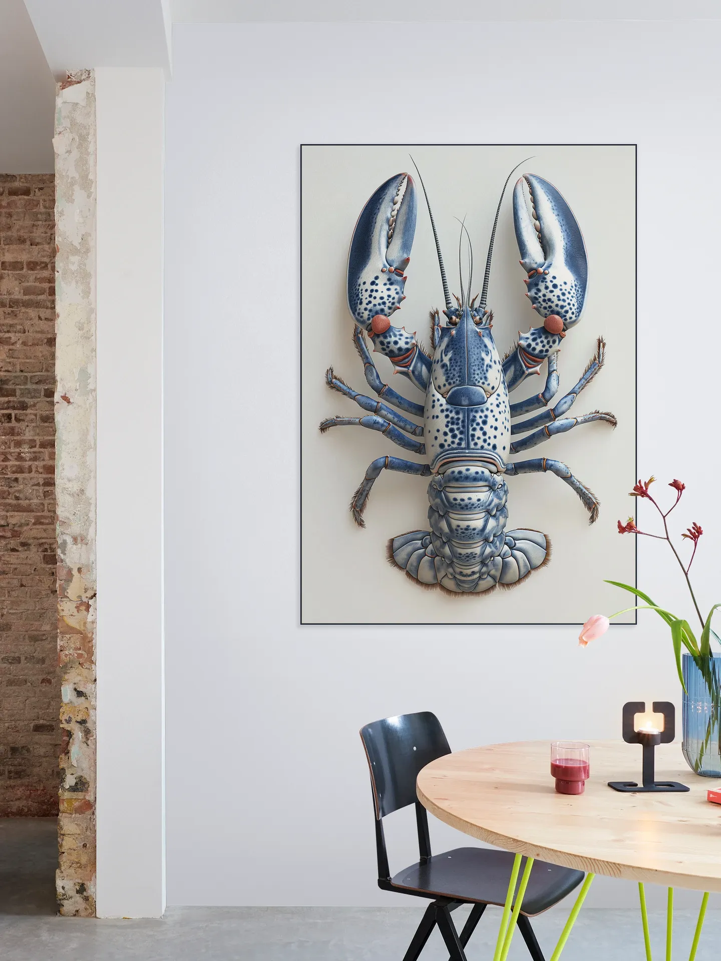 Delft Blue Lobster - White