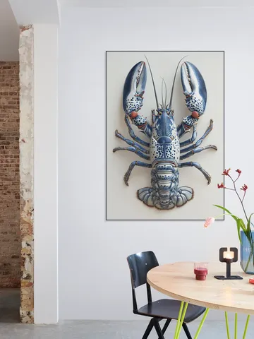 Delft Blue Lobster - White