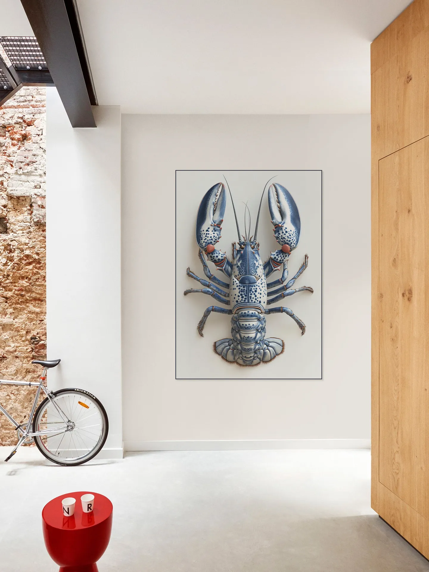 Delft Blue Lobster - White