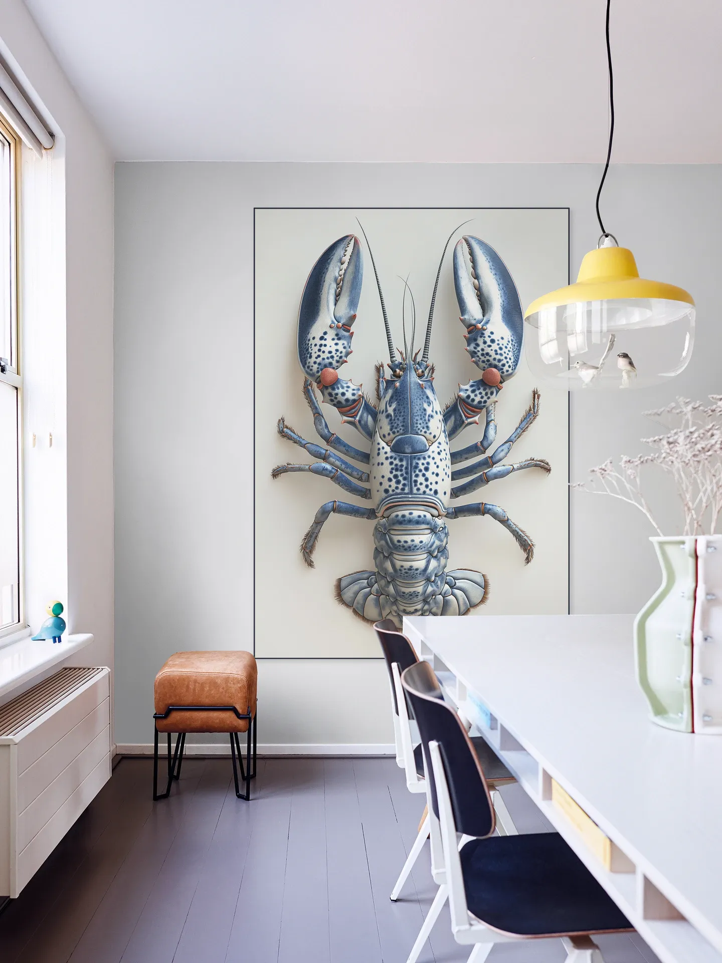 Delft Blue Lobster - White