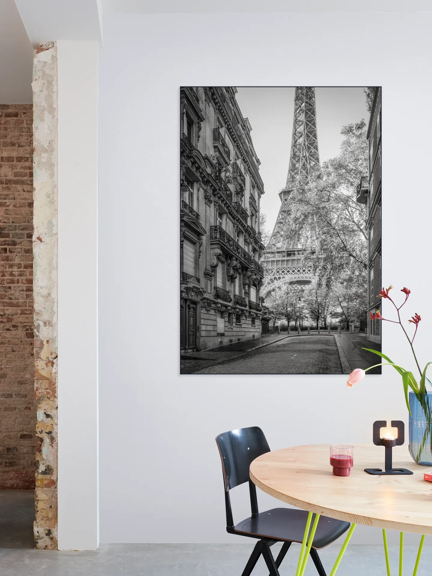 Rue de l'Université with Eiffel Tower, Paris, France