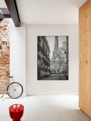Rue de l'Université with Eiffel Tower, Paris, France