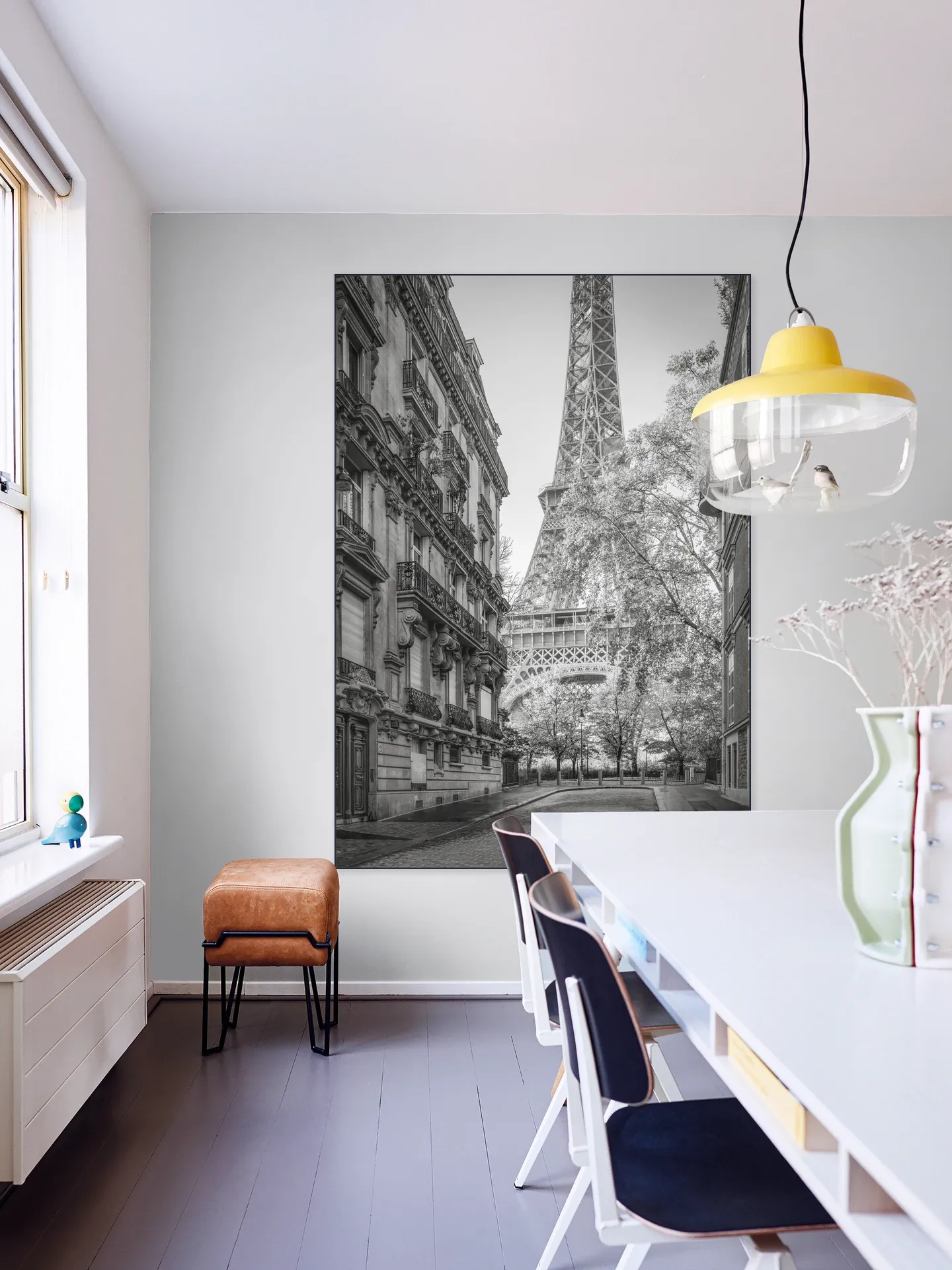 Rue de l'Université with Eiffel Tower, Paris, France