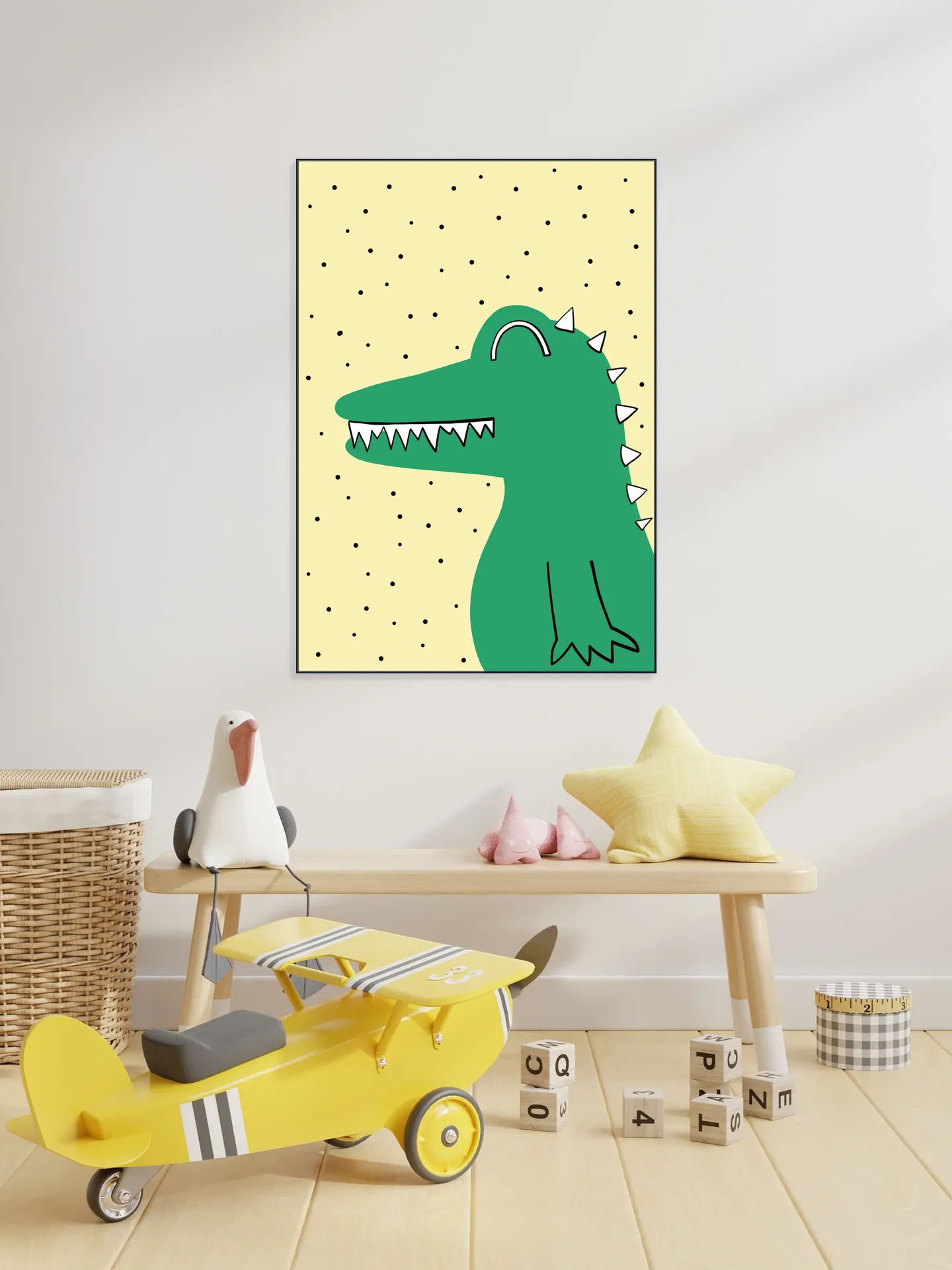 Yellow and Crocodile