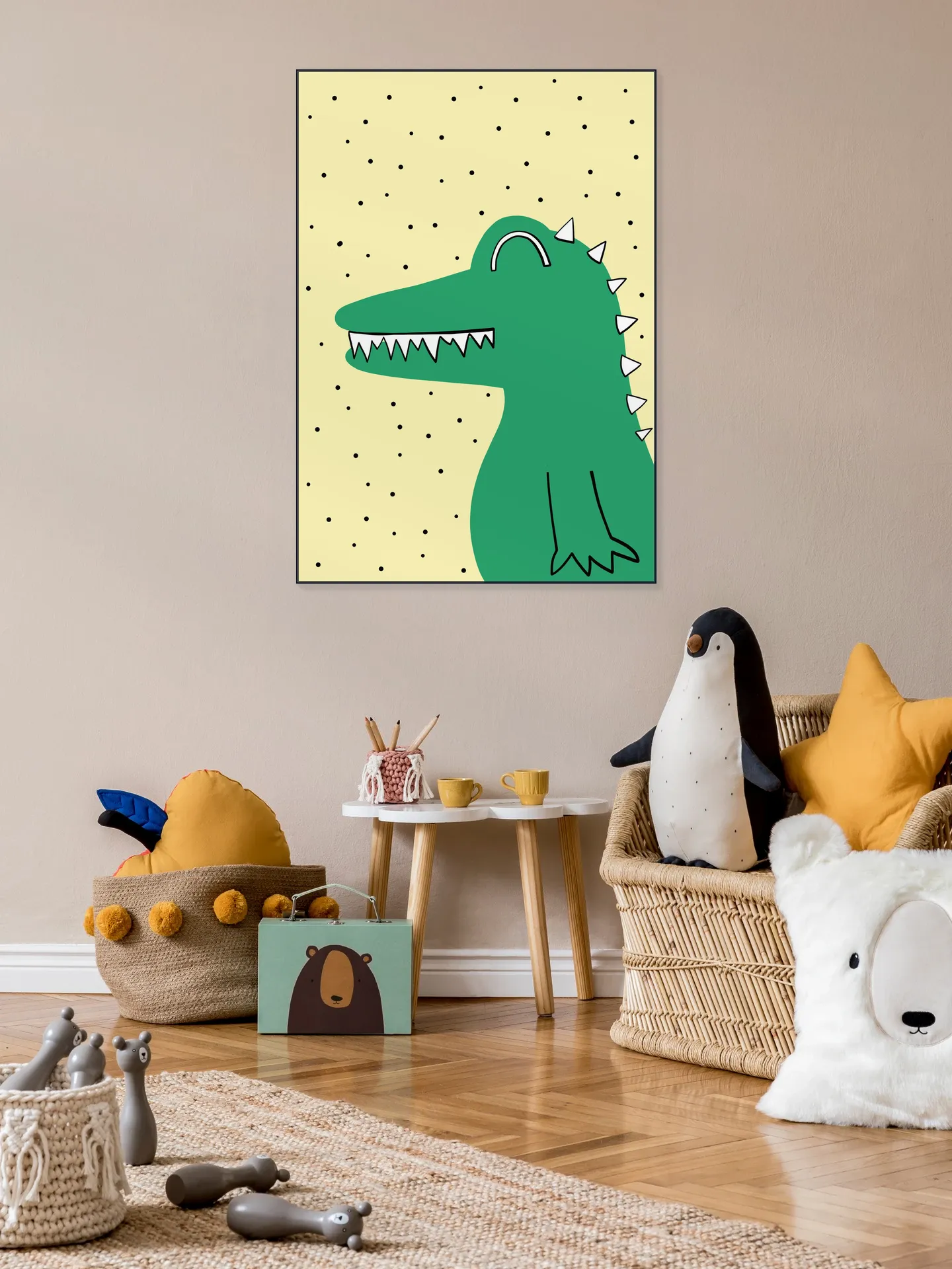 Yellow and Crocodile