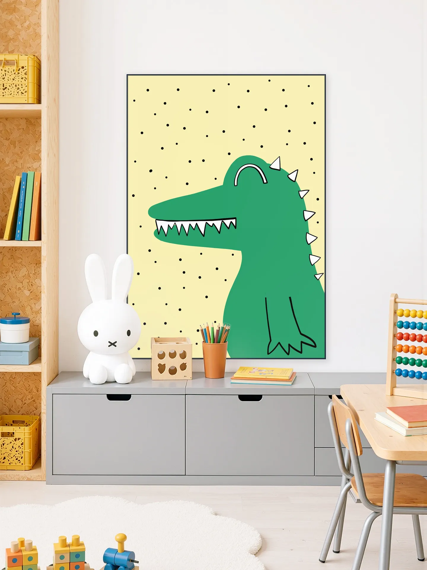 Yellow and Crocodile