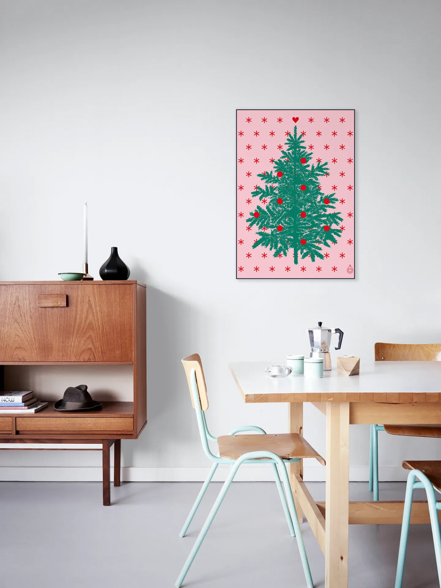 Let it snow . Pink Green