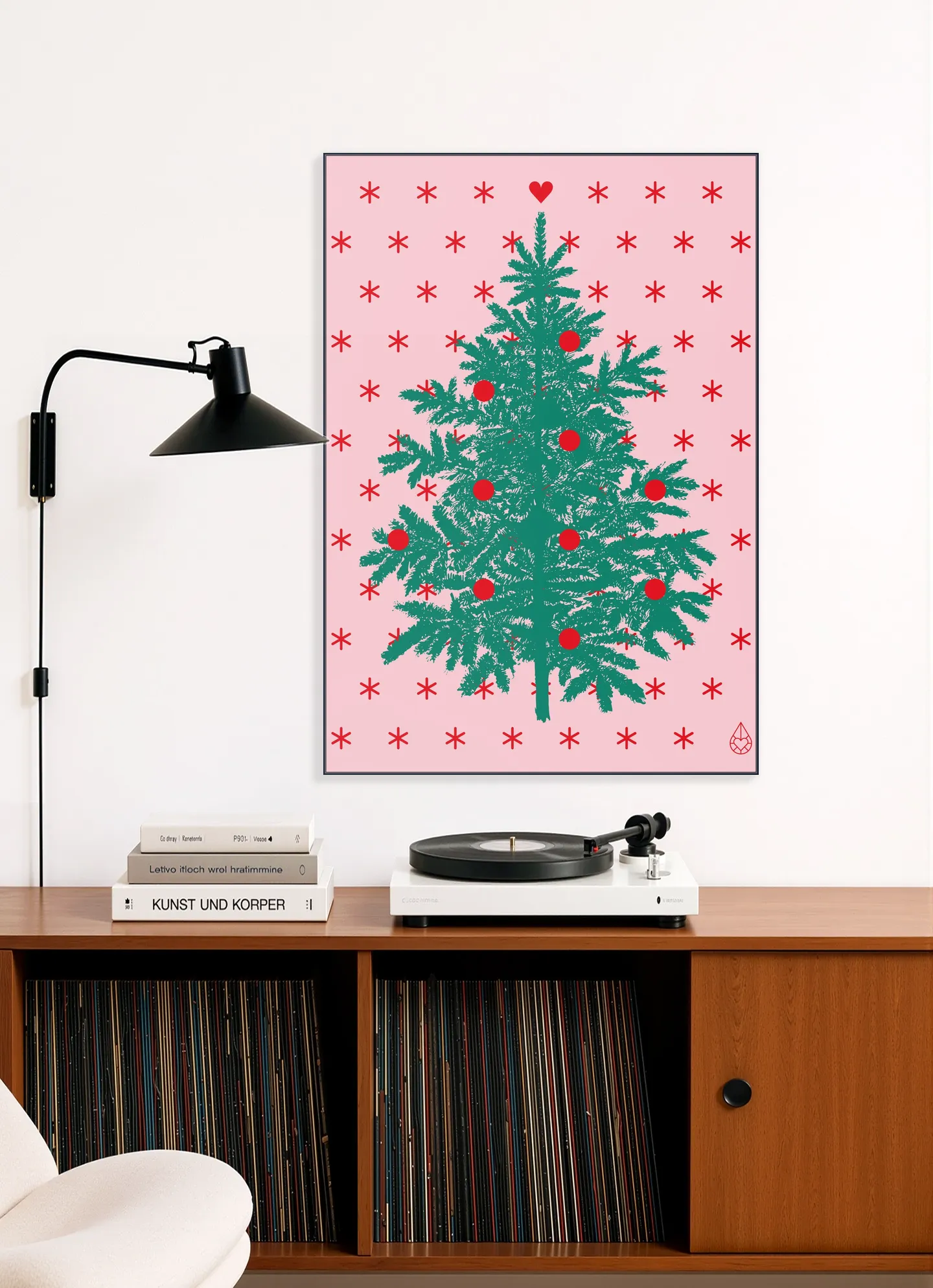 Let it snow . Pink Green