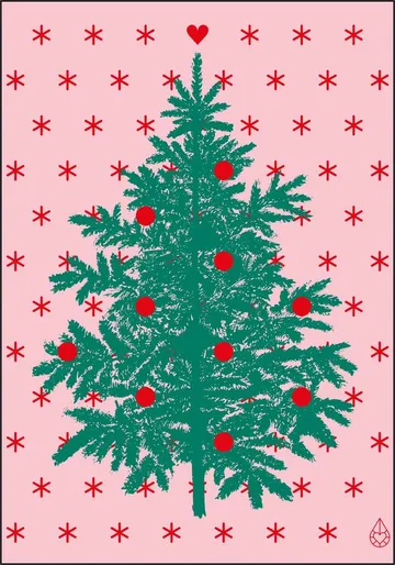 Let it snow . Pink Green