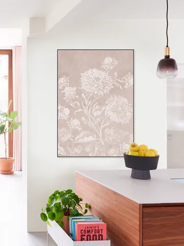 Faded baroque flowers