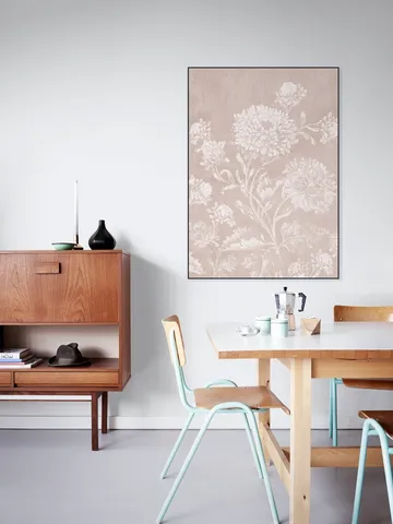 Faded baroque flowers