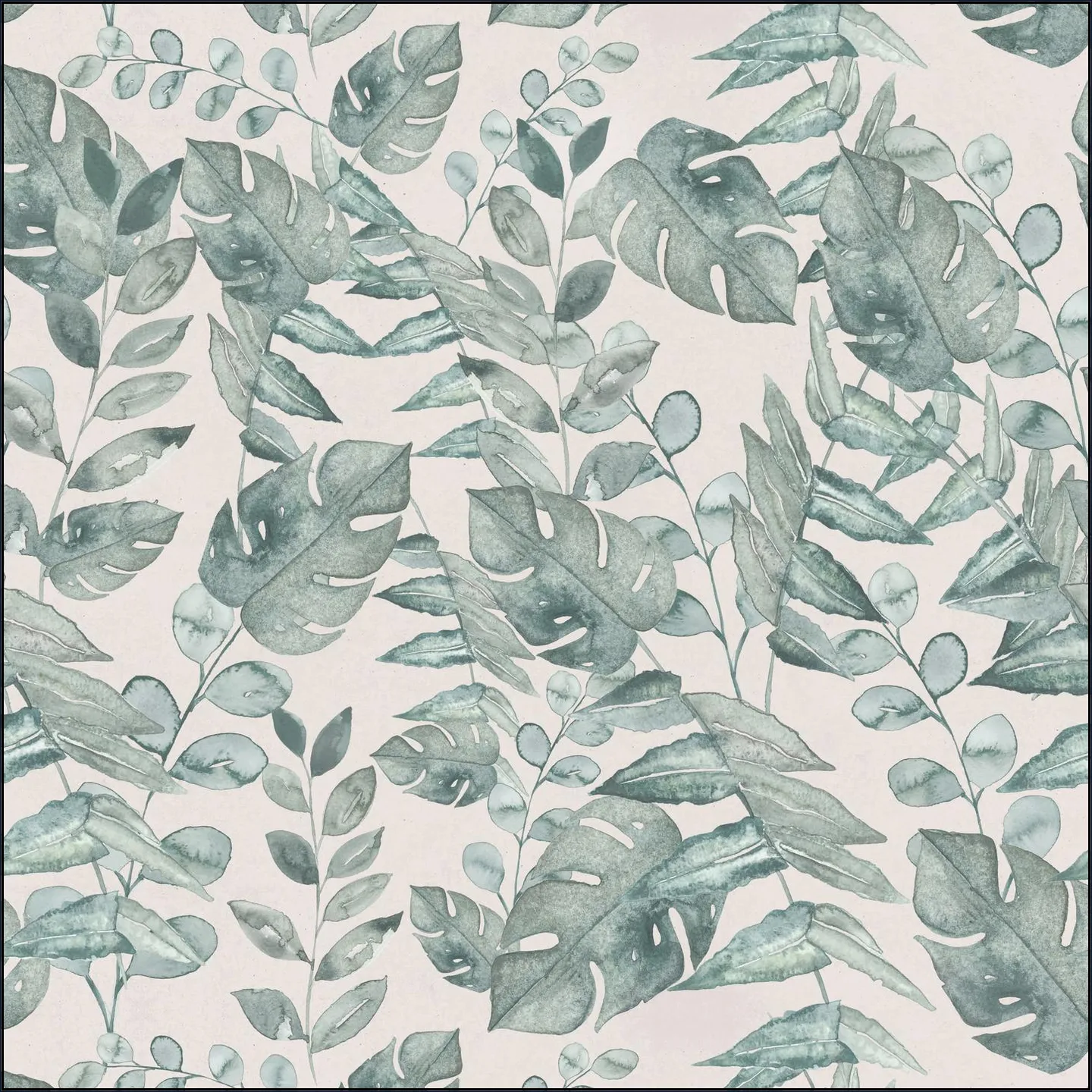 Watercolour botanical foliage