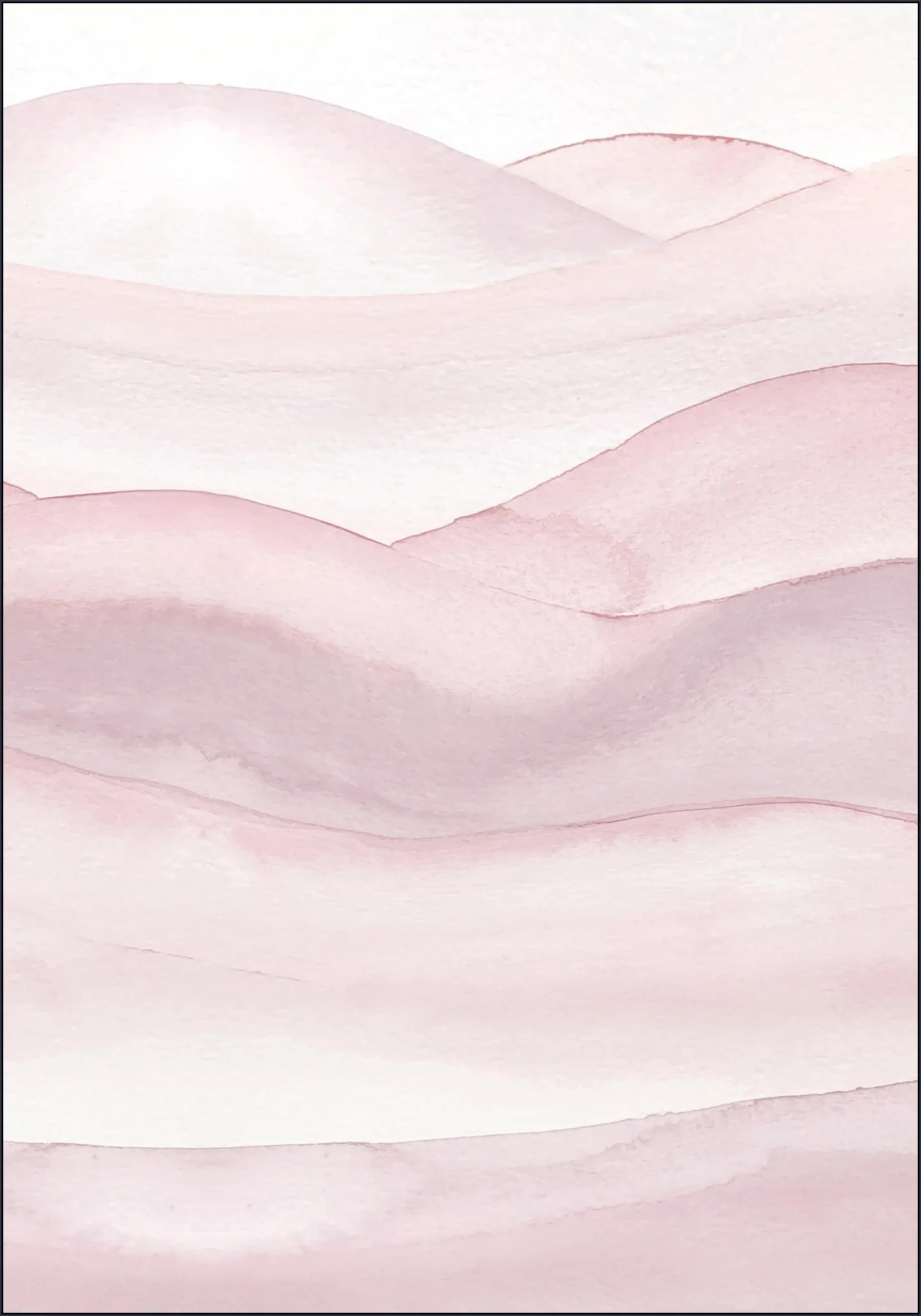 Watercolor ombre curves