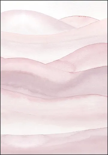 Watercolor ombre curves