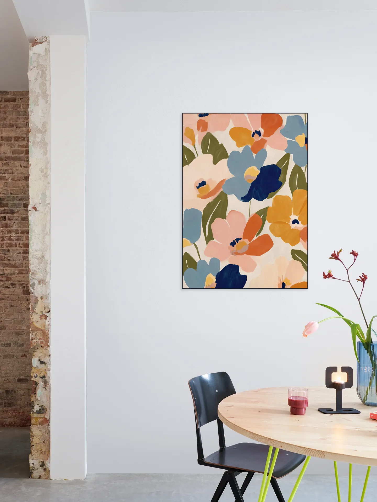 Soft Abstract Floral Garden