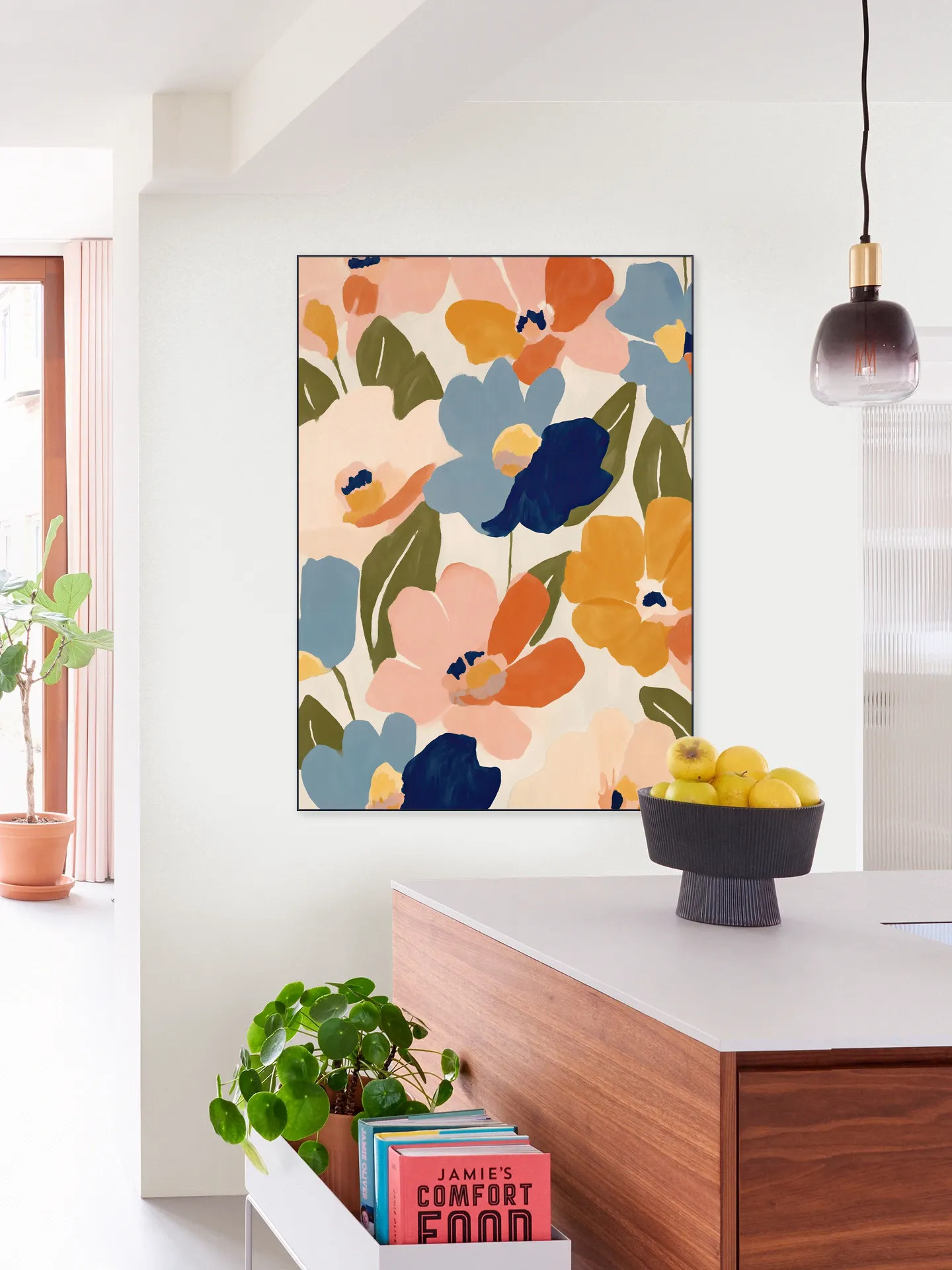 Soft Abstract Floral Garden
