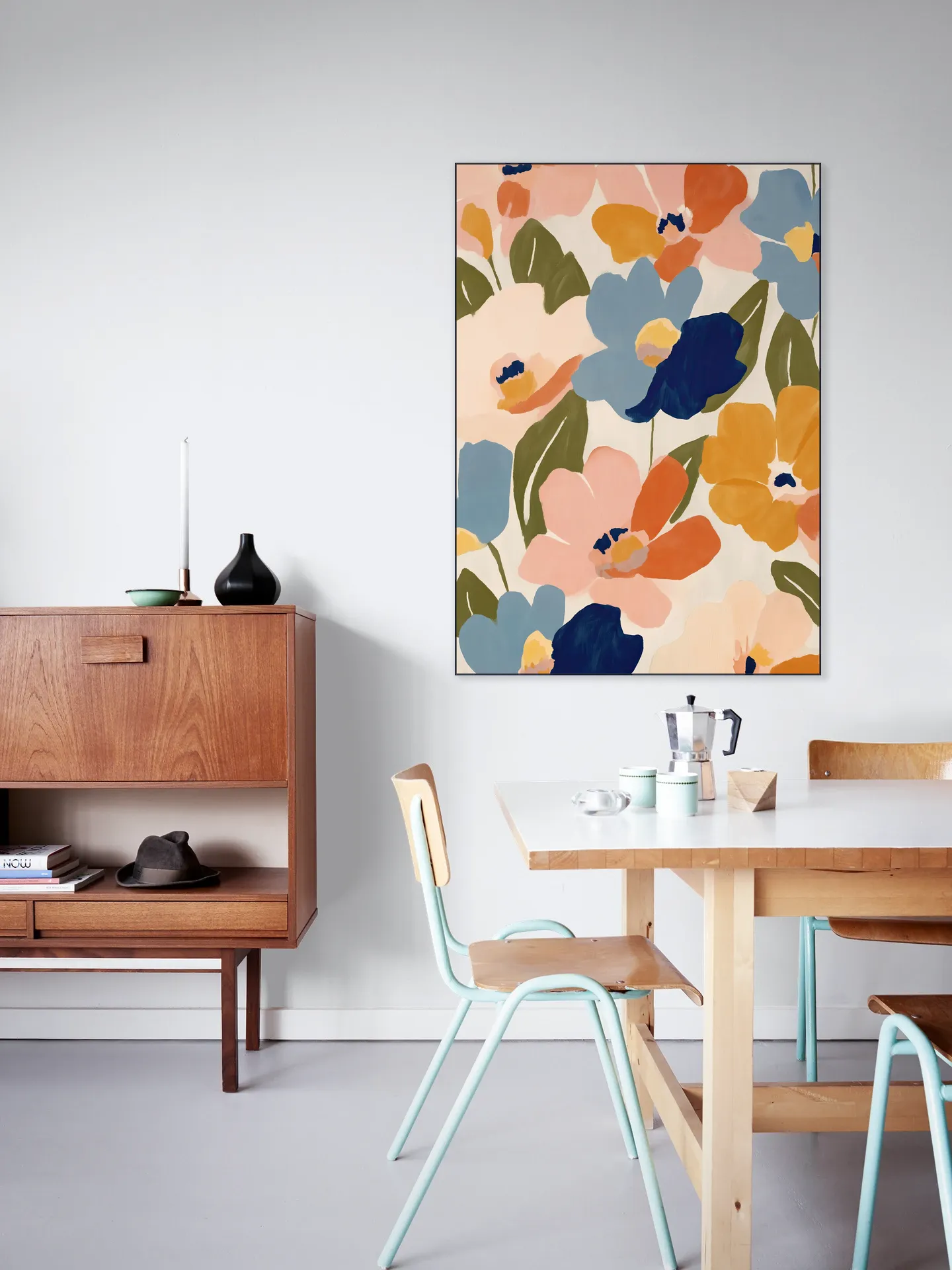 Soft Abstract Floral Garden