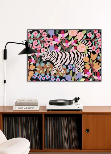 Tiger in Flowers