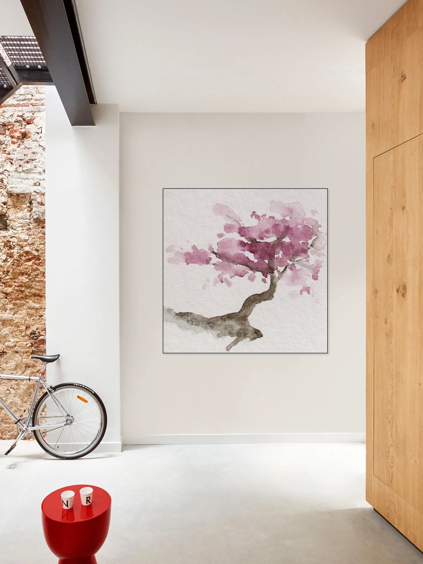 Japanese Tree with Pink Cherry Blossom