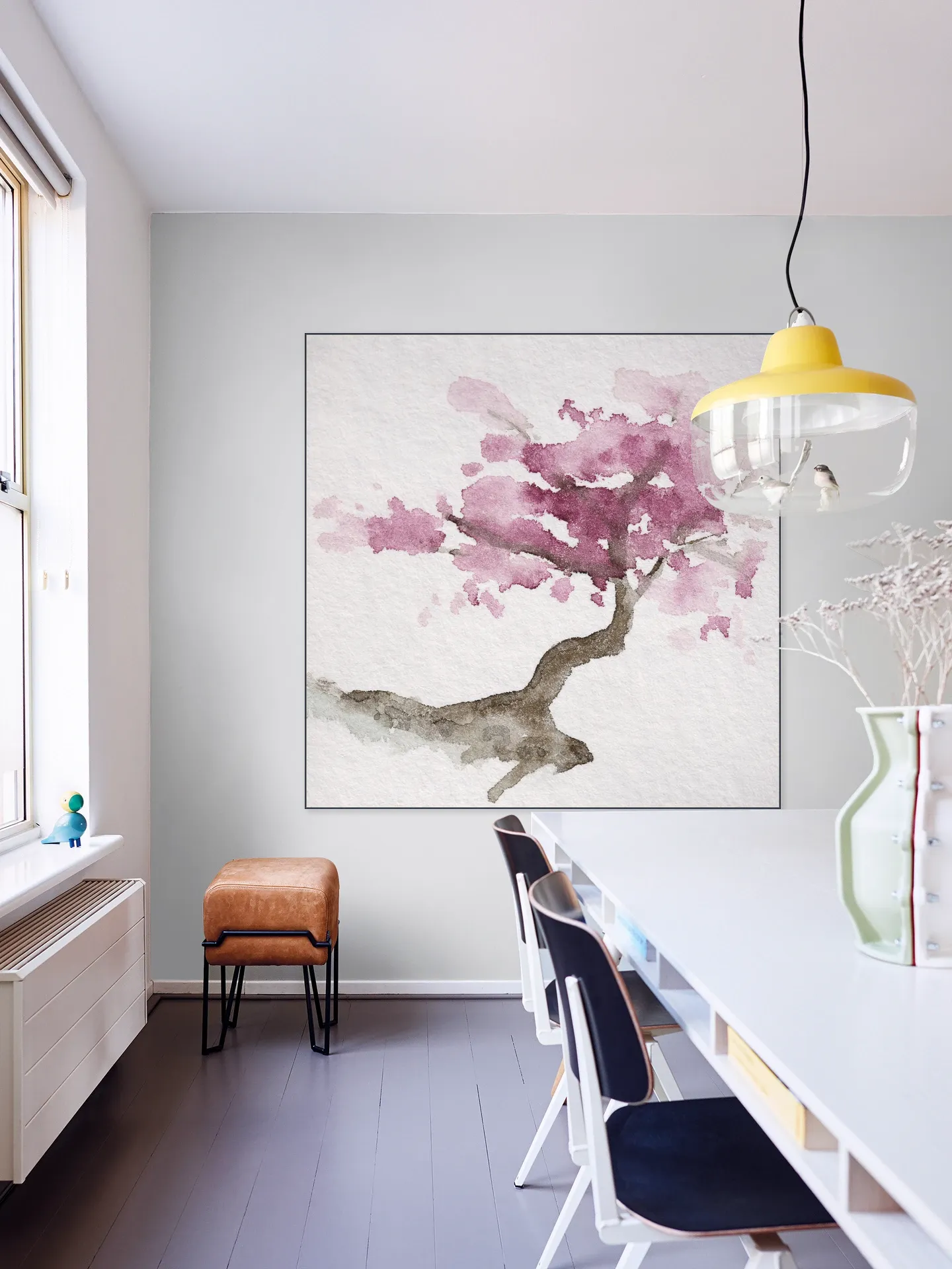 Japanese Tree with Pink Cherry Blossom