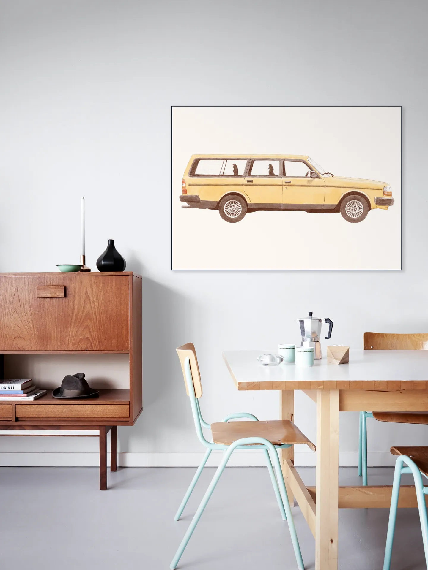 Vintage Yellow Car