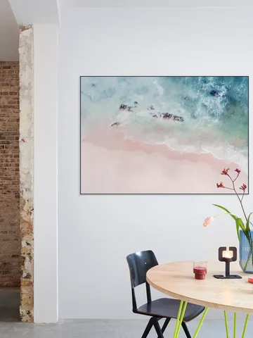 Aerial Ocean Pink Sand