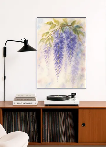 Blauwe Regen in Pastel Kleuren