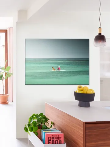 Paddleboarder On Calm Tropical Waters
