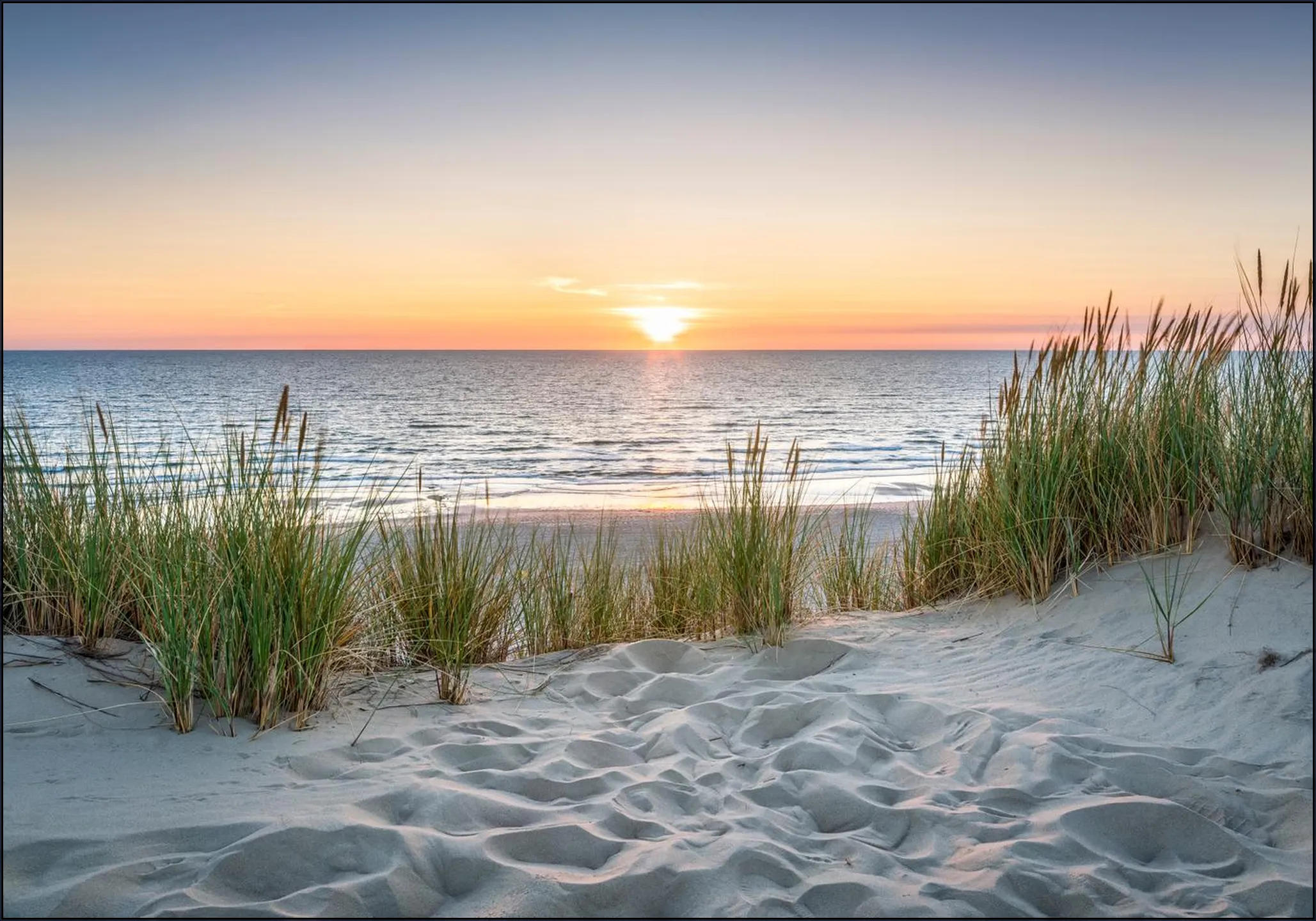 Beautiful sunset at the beach