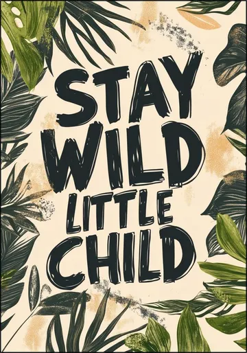 Stay wild little child