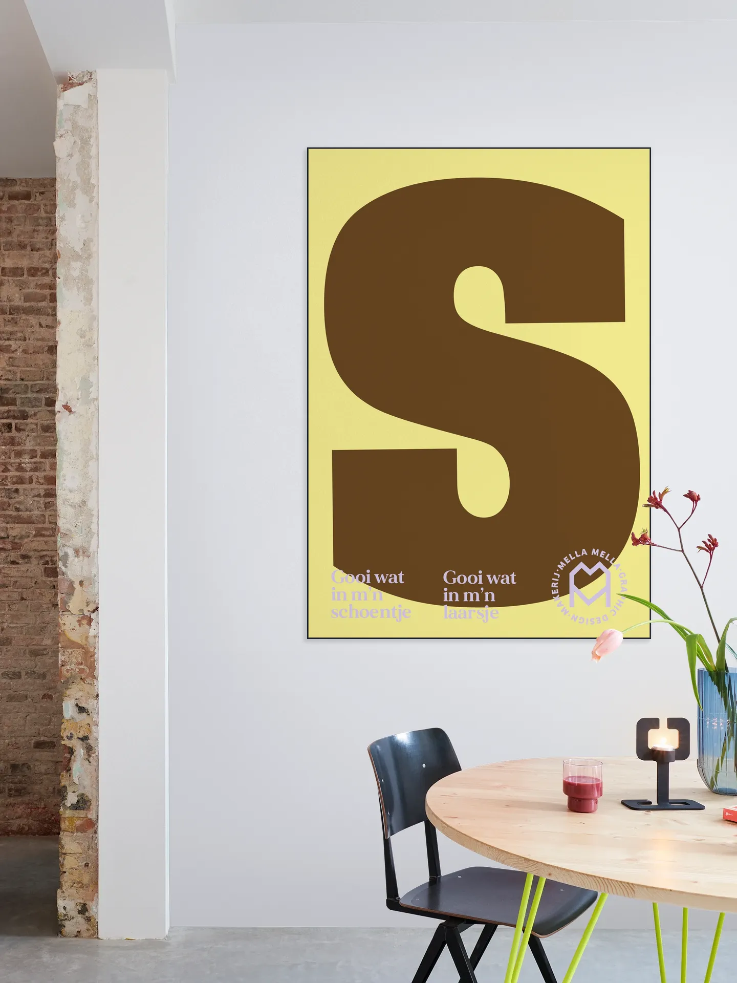 Chocoladeletter S van Sint