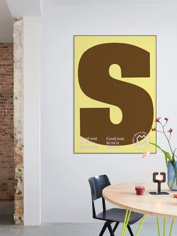 Chocoladeletter S van Sint